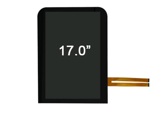 Grey Glass PCAP 10 pontos visualização ótica de tela táctil de 17 polegadas para a indústria da beleza