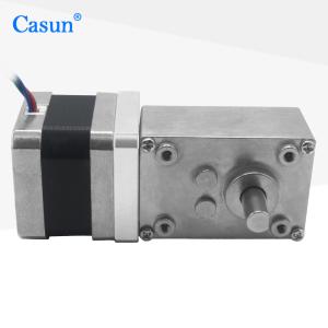Casun Nema 17 ハイブリッドステッピングモーター ウォームギア減速機 270mN.m 2.93V 36/1 比