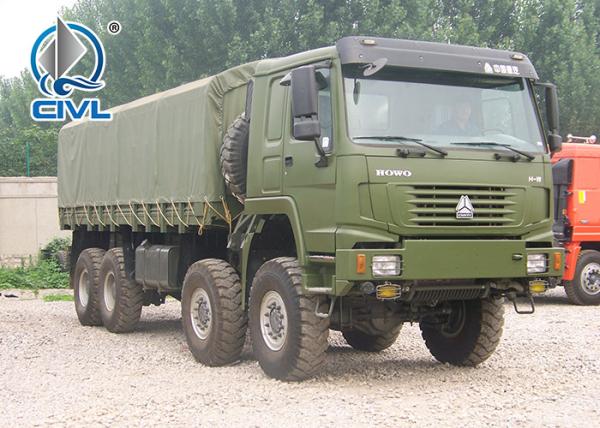 SINOTRUK HOWO  8x8 All Wheel Cargo Truck 371HP heavy duty box truck EUROII/III LHD RHD