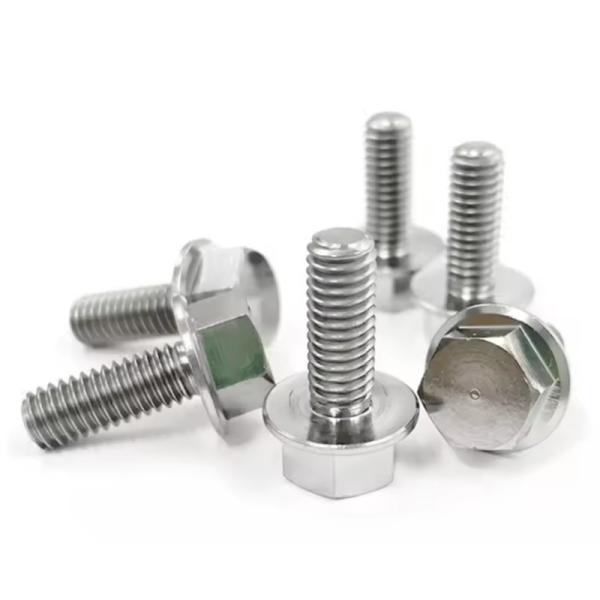 M10 M12 Galvanized Carbon Steel  Hex Hexagon Head Serrated Flange Bolt DIN6921