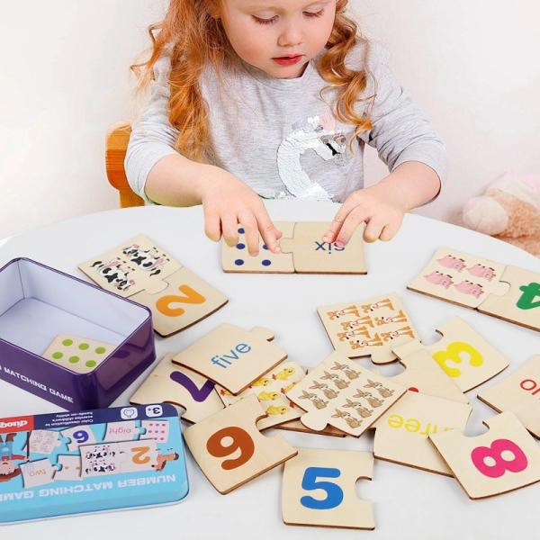 Wooden Counting Board Math Manipulatives Number Counting Toys for Kindergarten Learning Montessori Educational Toys