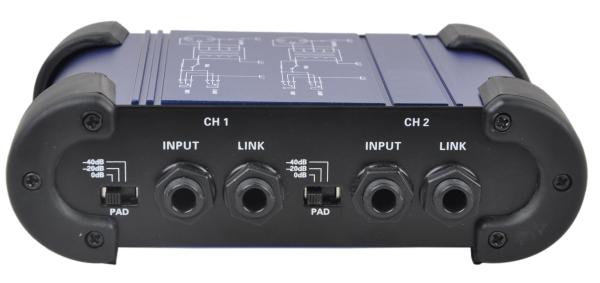Active Battery Powered Digital Sound Processor DI Box DB-06 Metal Metal