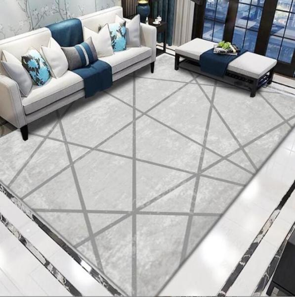 Home Machine Washable Full Living Room Floor Carpets Hand-Printed Sofa Bed Blanket