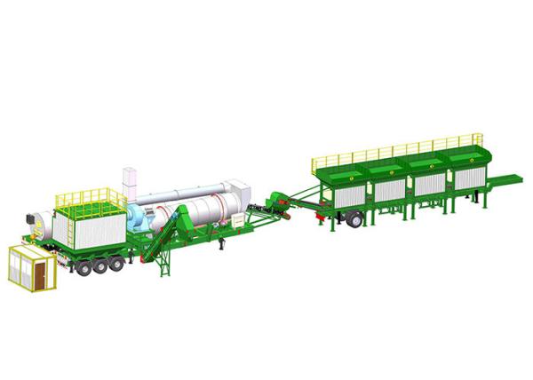 Planta portátil pequena industrial do asfalto/Asphalt Mixer With One Trailer móvel somente