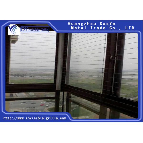 High Rise Buildings Safety SS 304 2.5mm Window Invisible Grille