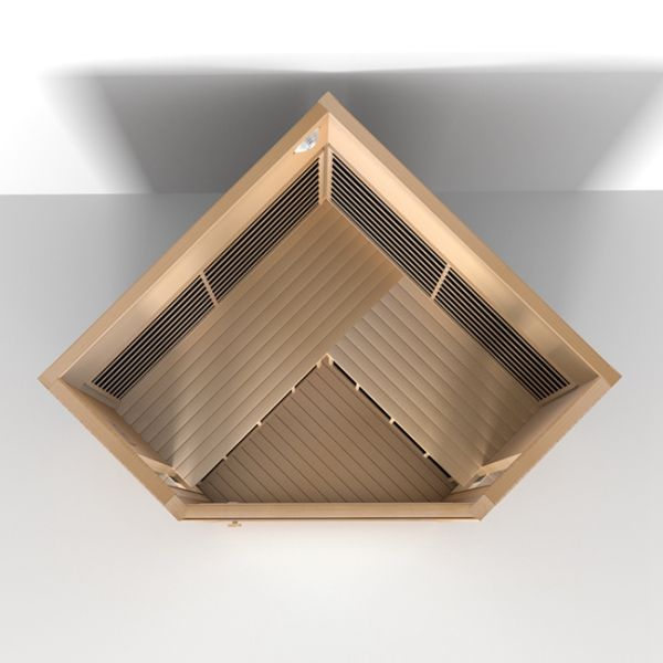 Low Emf Hemlock Indoor Home Infrared Sauna For Weight Loss 3~4 Person