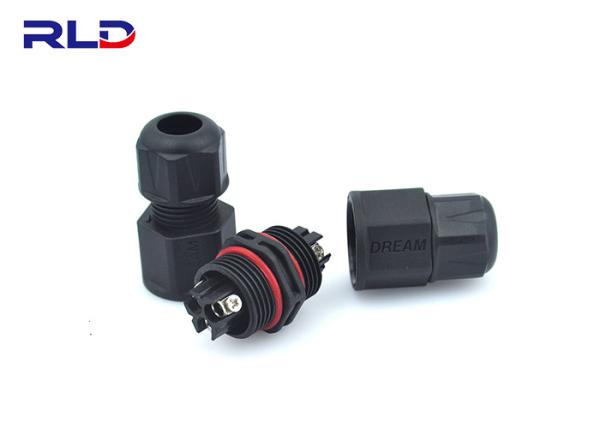 M20 3 o PIN L tipo parafuso conduzido exterior IP67 do fio Waterproof o conector de cabo