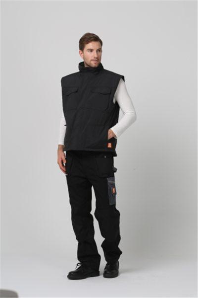 OEM Men's Winter Work Vest , 100% Polyester Mens Winter Vest