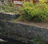 Caixa de gavião de malha de arame galvanizado revestida com PVC 1*1*1 M Verde para proteção contra quedas de rocha