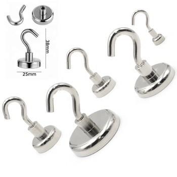 Strong Decorative Neodymium Hook Magnet Heavy Duty Industrial