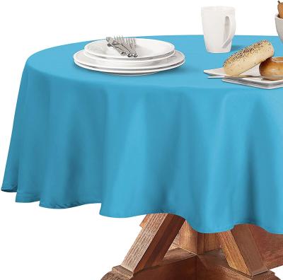 Nappe ronde en plastique de impression faite sur commande de la vente directe PEVA d'usine pour le mariage