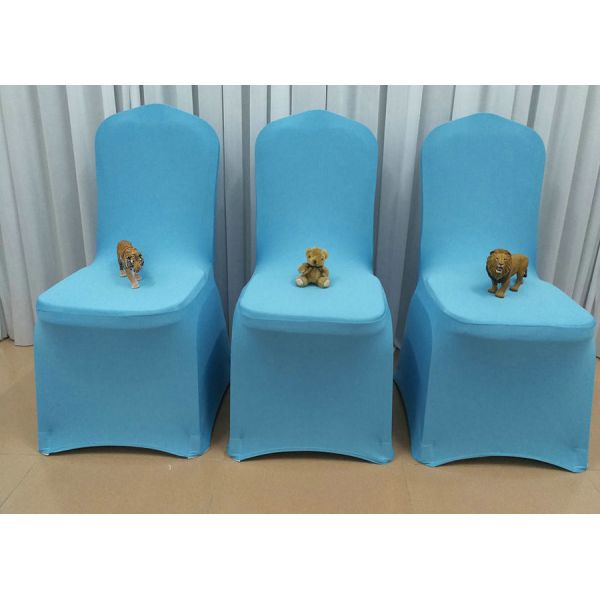 2019 Coloured Universal Spandex Lycra Banquet Chair Cover Stretch Elastic for Wedding Party decoration