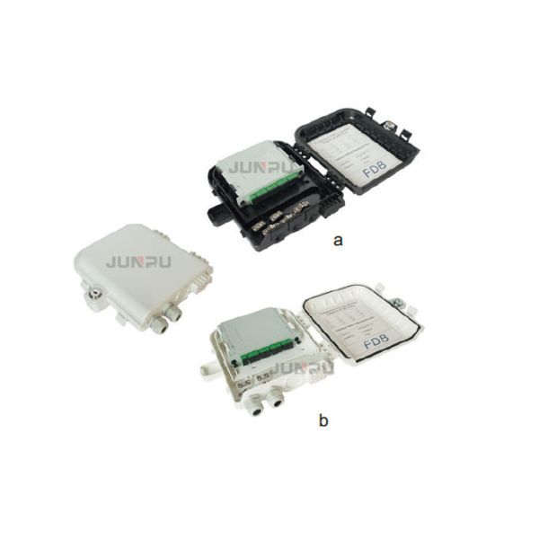 SC / APC Optical Fiber Optic Distribution Box 8 Core with Cassette Splitter