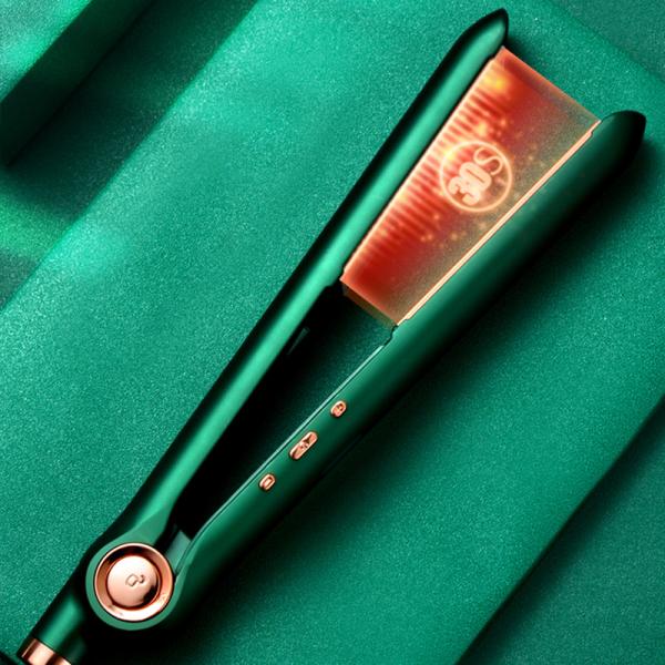 Lightweight 28cm Flat Iron Hair Straightener Adjustable Temperature