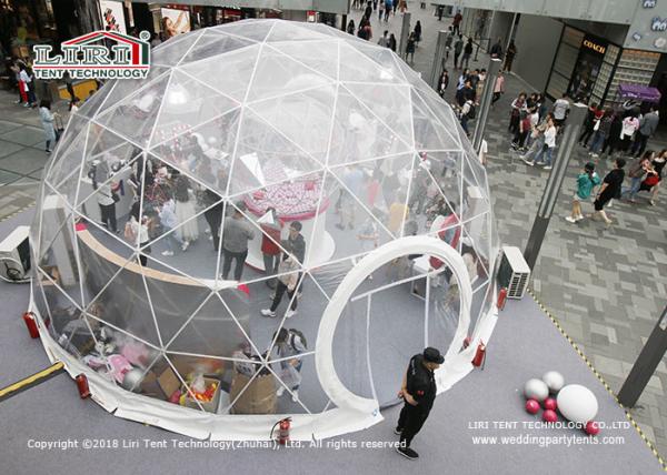 Clear Geodesic Dome Tents With Clear Cover For Outdoor Parties And Weddings