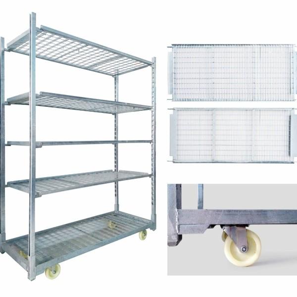 1350x565x1900mm Display Plant Flower Cart Carrinho de infância com 5 níveis
