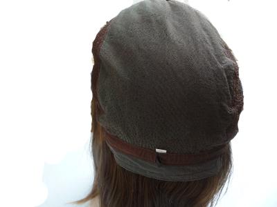 Perruque de cheveux humains bruns moyens raides, perruques de 14 pouces pour femmes