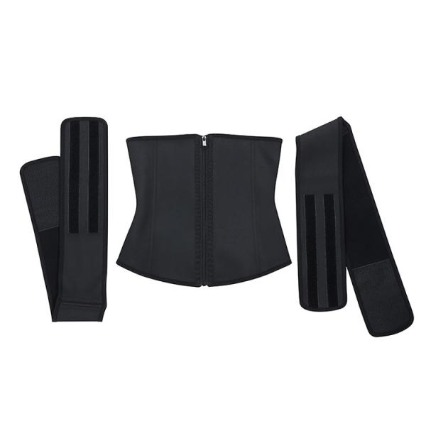 Unisex Detachable Double Belt Waist Cincher Trimmer for Women's Tummy Slimming XS-9XL
