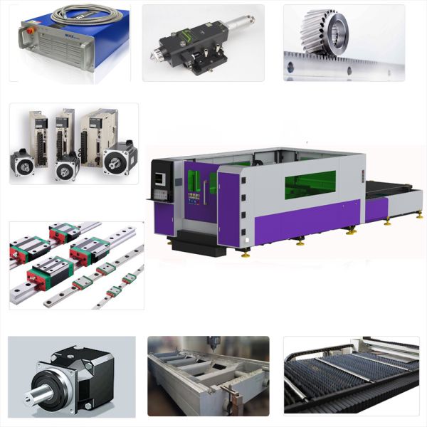 Автомат для резки лазера волокна металла плиты/трубки приставной резак США Ласермеч 1000 ватт