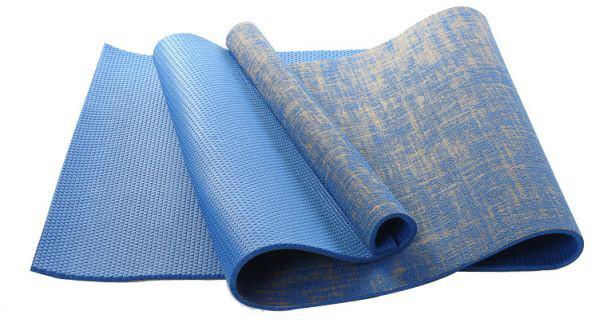 Ningbo Virson colourful 4mm eco high density pvc jute yoga mat