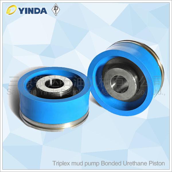 Triplex Mud Pump Piston Bonded Urethane Piston With PU Rubber Conveying Mud Flushing Fluids