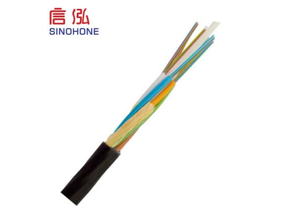 Non Metallic Air Blown Fiber Optic Cable Stable Structure Less Manpower