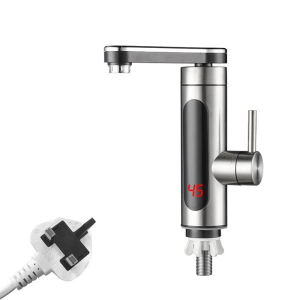 220-230V Instant Electric Heating Tap Bathroom Hot And Cold Taps LED Display