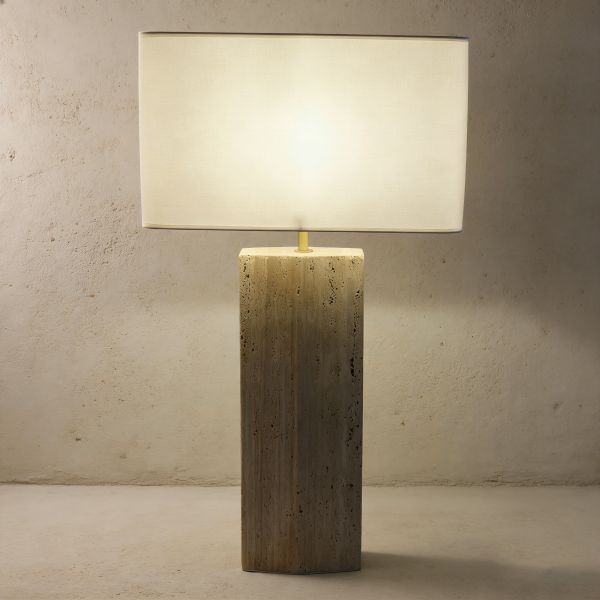 Adjustable Height Marble Body Dimmable LED Floor Lamp for Modern Living Room and Bedside Lighting