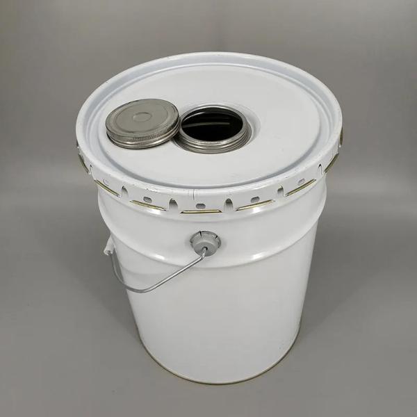 Cylindrical Rust Resistant Metal Lubricating Oil Bucket 1L-40L  Tinplate Pails