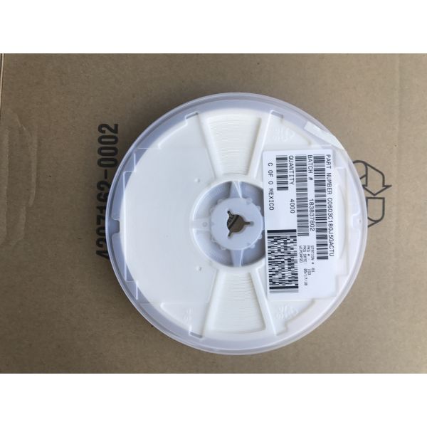 C0603C180J5GACTU 18pF Ceramic Capacitor 50V Rating C0G Dielectric 0603 Case ±5% Tolerance Ultra-Stable Low Loss Ideal for High-Frequency & RF Circuits