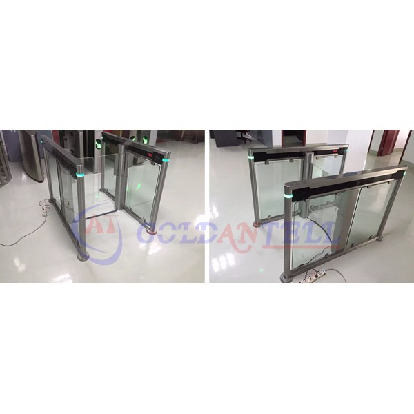 NFC Reader Swing Barrier Turnstile Bank Office Metro Supermarket Swing Gate