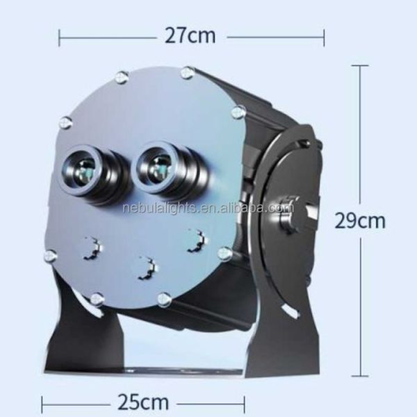 Nebula 80w - 500w LED Double Head Logo Image Ocean Water Wave Flow Multi Functions Gobo Projector