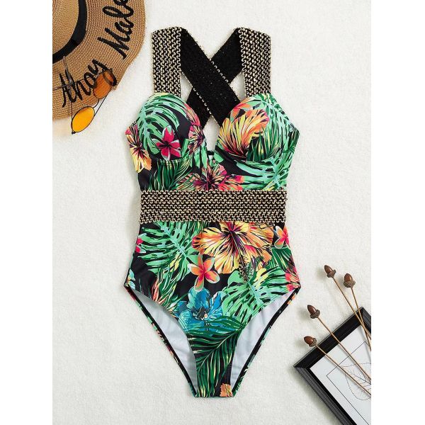 Особенная ткань купальник 3 дам бикини Swimwear части 3 части