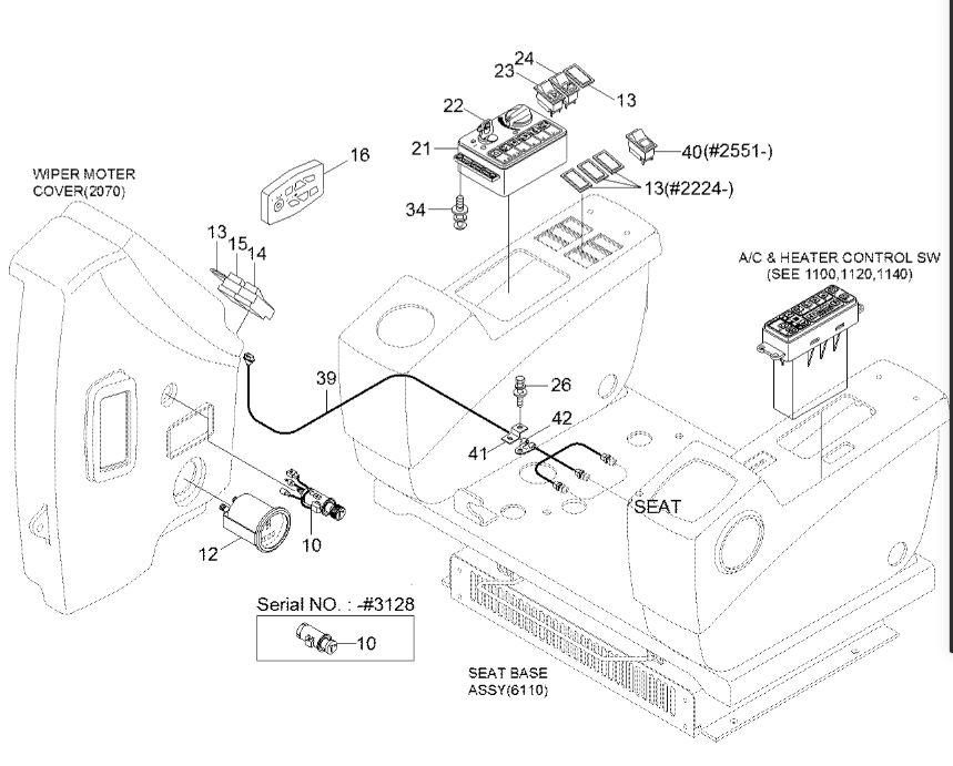 21N8-20505 31E5-40560 31E5-40500 Pressure Switch Sensor , R210LC7 R140LC-7 Switch Box Assembly