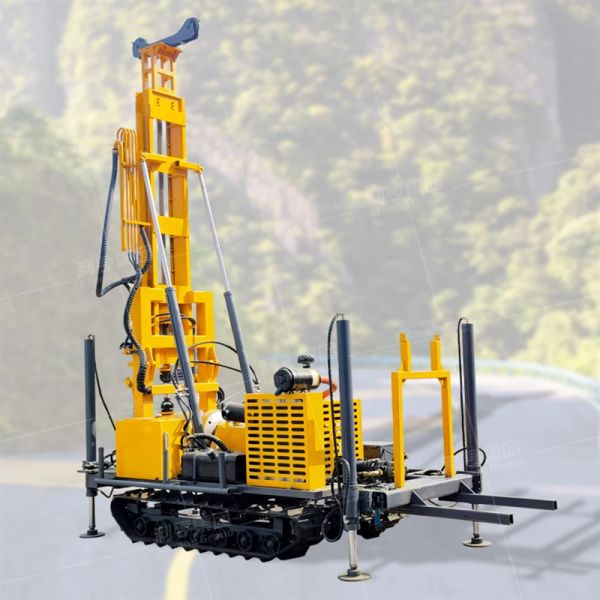 JDL-350 Rotary Wireline Mineral Exploration Drilling Rig Crawler Mounted Top Drive