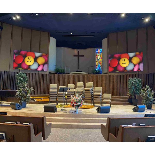 480x480 P3 LED Display Screen CNC  Indoor LED Video Wall Cabinet 240x240mm