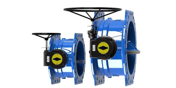 Flange dobro azul/ferro dútile excêntrico dobro da válvula de borboleta fundado