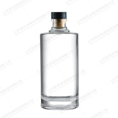 Bottle Color Customied 375ml Clear Matte Black Rum Whisky Spirit Vodka Glass Bottle