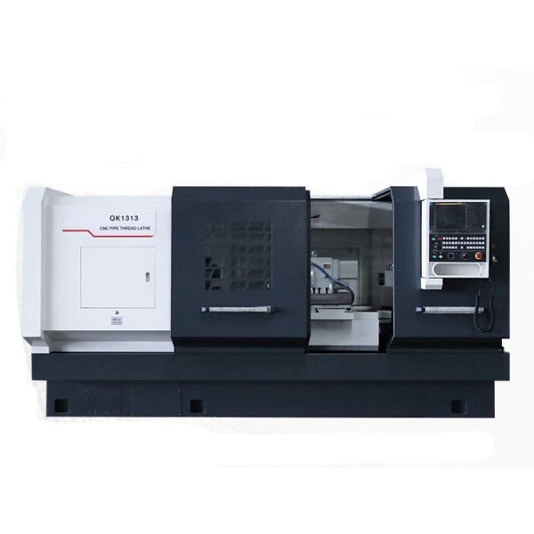 QK-1313 CNC Pipe Threading Lathe Machine Two Gears Smooth Adjustment Lathe Cutting Machine