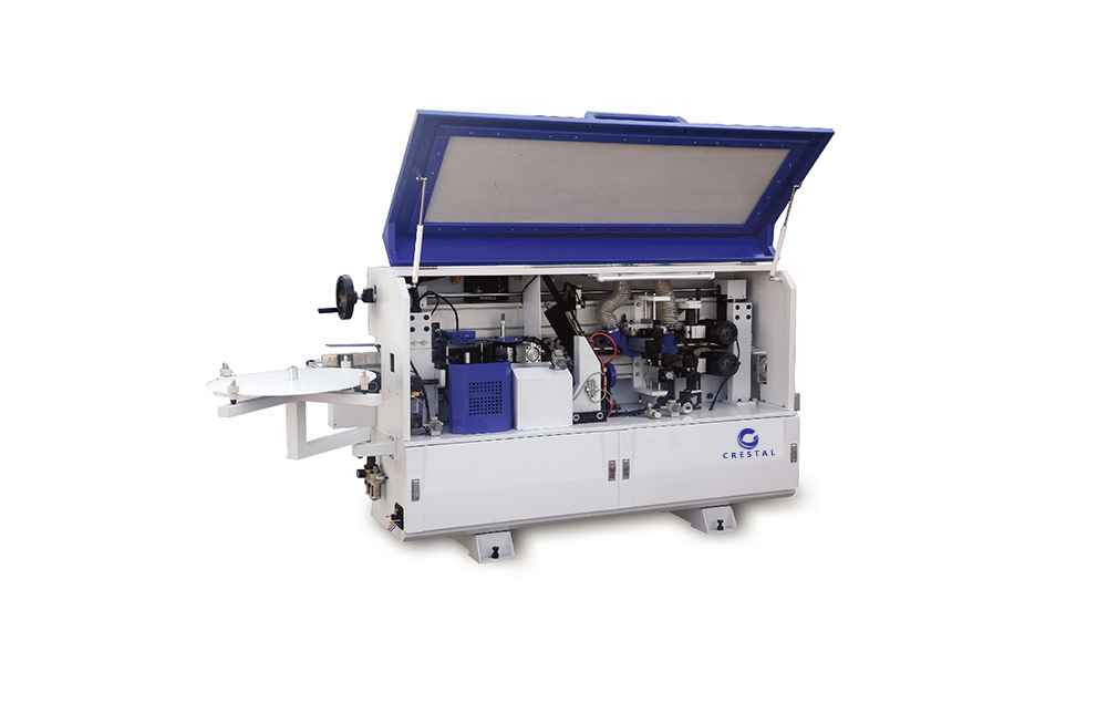 6.0KW Total Power Straight Edge Bander with 12~15m/min Feeding Speed for Pre-Milling and Fine Trimming