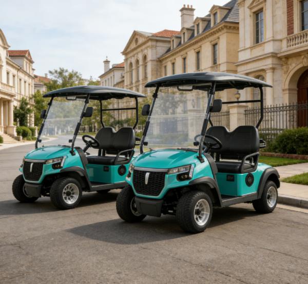 LAKER AUTO Coastal Light Enjoyment 2-Seater All-Scenario Silent Comfort Customized Lead-acid Battery Electric Golf Cart