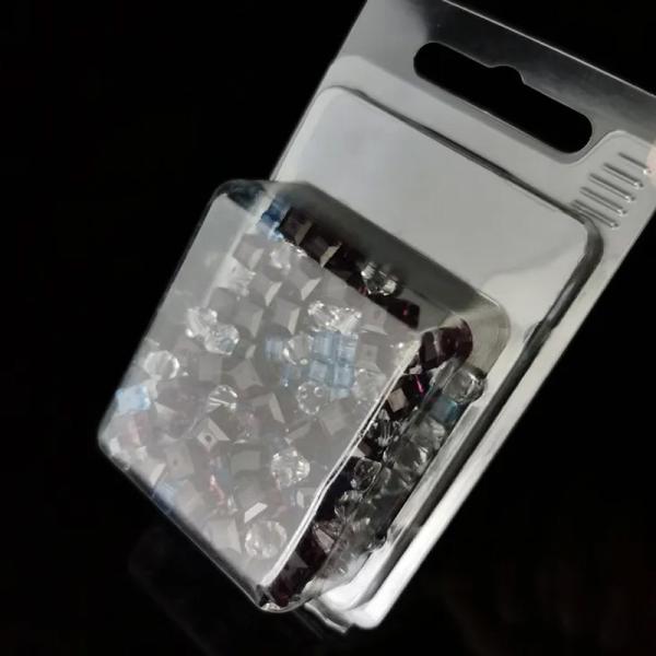 Custom Blister PET Transparent Plastic Packaging With Adhesive And Paper