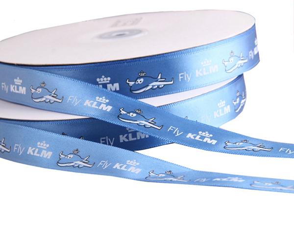 Custom Multicolor Printed Satin Ribbon by the yard Full-Color Logo Ribbons Manufacturer