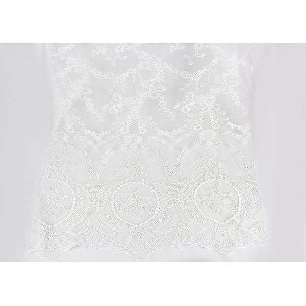 Tela de malla nupcial bordada blanco francés africano de la tela del cordón para los vestidos de fiesta