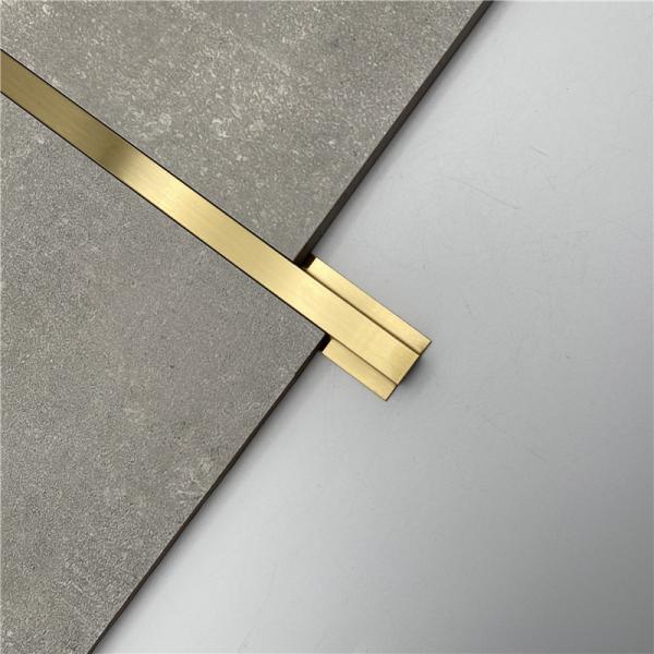 8mm 10mm 12.5mm Square Edge Brushed Silver External Tile Trim Corner (1 Pack)