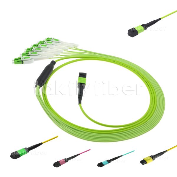 Мужчина MPO MTP/женский кабель оптического волокна кабеля OM5 OM4 MPO гибкого провода волокна