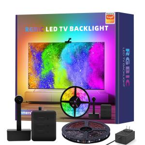 Commande vocale Tuya Smart WiFi Ambient RGB TV Backlight Fit For 40-65 Inch