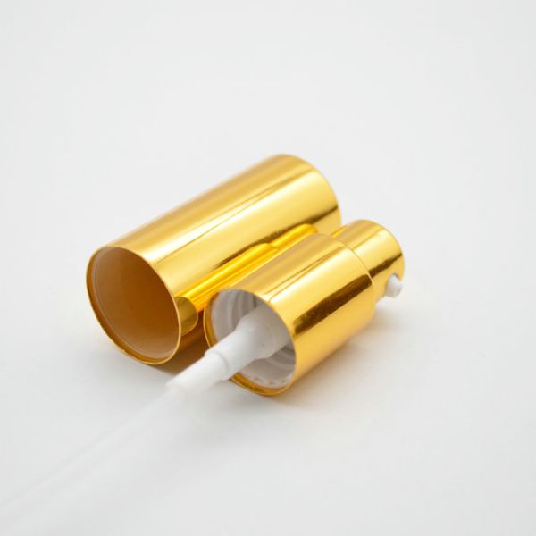 Customized Gold Soap Dispenser Pump Tops , Hand Lotion Pump With Plastic Cap