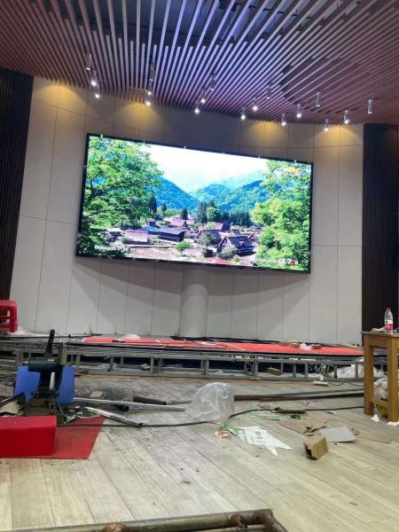 P4 P5 Indoor Fixed LED Screen Wall Front Access With Steel Cabinet