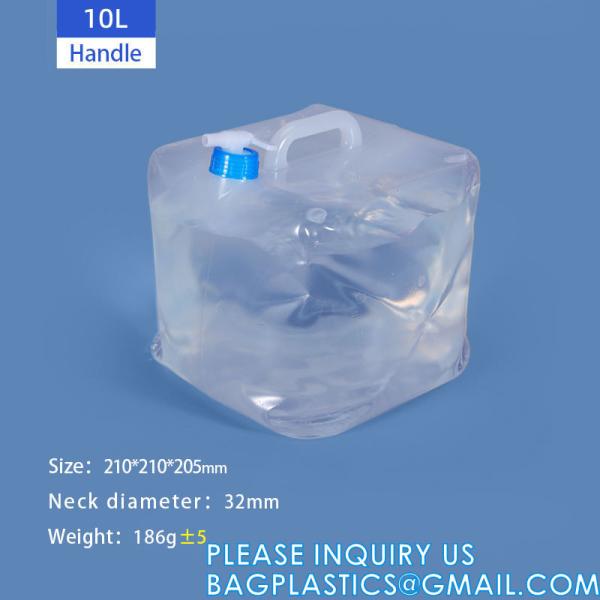 5L 10L 15L 20l Foldable And Portable Outdoor Sports Camping Hiking Gallon Water Carrier Collapsible Container